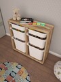Dulap multifunctional, Estella, Carla, 90x84x30 cm, PAL, Nuc/Alb