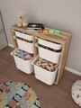 Dulap multifunctional, Estella, Carla, 90x84x30 cm, PAL, Nuc/Alb