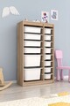 Dulap multifunctional, Estella, Montana Xs 2D4N8U, 69x112 cm, PAL, Sonomo / White