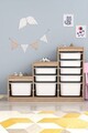 Dulap multifunctional, Estella, Swiss, 132x93x30 cm, PAL, Sonomo / White