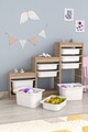 Dulap multifunctional, Estella, Swiss, 132x93x30 cm, PAL, Sonomo / White