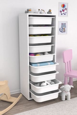 Dulap multifunctional, Estella, Zola 9N, PAL, Alb