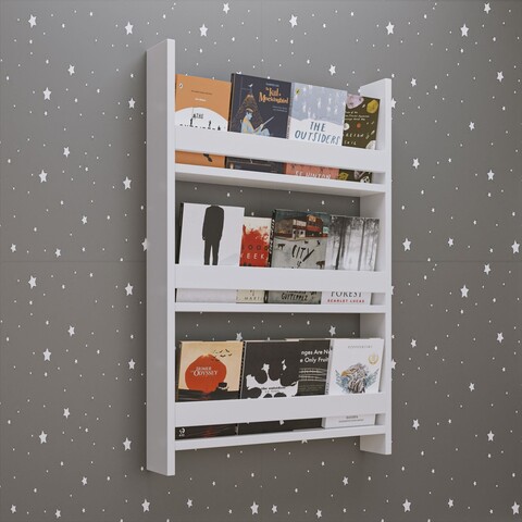 Corp biblioteca, Estella, Artemis 3, 60x90x10 cm, PAL, Alb