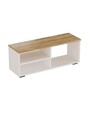 Comoda TV, Estella, Tiny, 115x53x36 cm, PAL, Sonomo / Alb