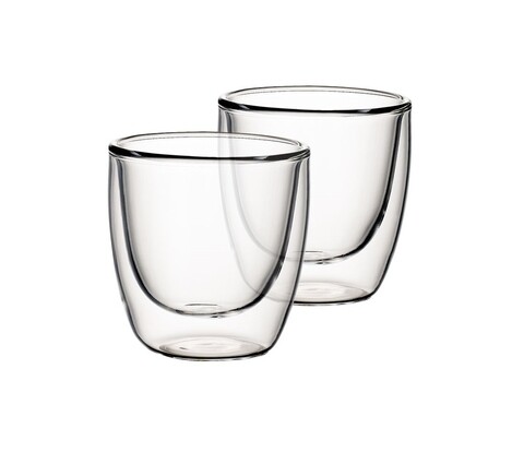 Set 2 pahare espresso cu perete dublu, Villeroy & Boch, Artesano Hot Beverages S, 100 ml, sticla borosilicata