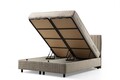 Saltea dubla, Base & Headboard, Mindy, Safir Set 140 x 200, 140x114x200 cm, PAL, Maro