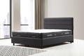 Saltea dubla, Base & Headboard, Mindy, Motya Set 150 x 200, 150x114x200 cm, PAL, Antracit