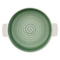 Vas de copt, Villeroy & Boch, Clever Cooking, Ø 24 cm, portelan premium, pictat manual, verde