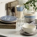 Reggeli szett 12 darab, mint a Villeroy & Boch, Color Loop Horizon, prémium porcelán, kék