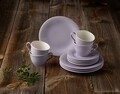 Set de cafea 12 piese, Like Villeroy & Boch, Color Loop Blueblossom, portelan premium, mov