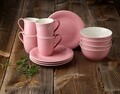 Reggeli szett 12 darab, Like Villeroy & Boch, a Color Loop Breakfast Rose, prémium porcelán, rózsaszín