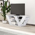 Comoda TV, Homitis, Pipralla, 110x40x30 cm, PAL, Marmura Carrara