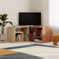 Comoda TV, Homitis, Glis, 145x44 cm, PAL, Stejar Safir / Scorțișoară