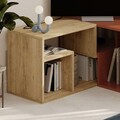 Comoda TV, Homitis, Glis, 145x44 cm, PAL, Stejar Safir / Scorțișoară