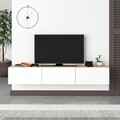 Comoda TV, Homitis, Francy 180, .180x30x30 cm, PAL, Stejar Safir / Alb