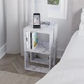 Noptiera, Homitis, Lonie, 30x55x30 cm, PAL, Marmura Carrara