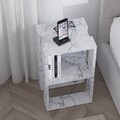 Noptiera, Homitis, Lonie, 30x55x30 cm, PAL, Marmura Carrara