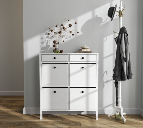 Pantofar, Cordelia, FRN-20049, 101x114x28 cm, PAL, Maro/Alb