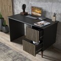 Birou, Cordelia, FRN-9014, 127x65x60 cm, PAL, Lemn / Negru / Pin Atlantic