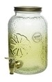 Dispenser pentru bauturi Lemon, Decoris, 3.8 l, sticla, verde transparent