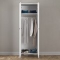 Dulap pentru haine, Cordelia, FRN-10014-1, 70x195x45 cm, PAL, Maro/Alb