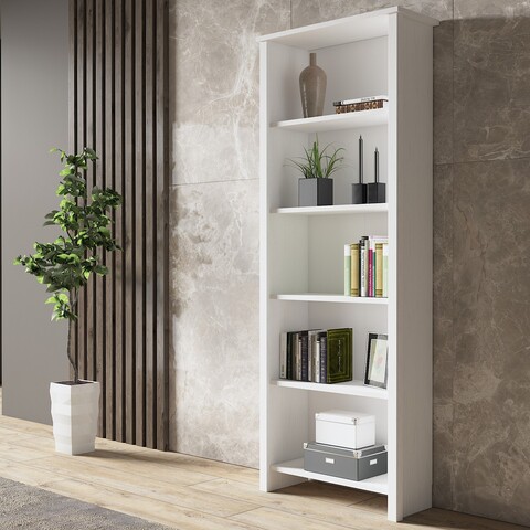 Corp biblioteca, Cordelia, FRN-10033, 64x170x25 cm, PAL, Maro/Alb