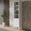 Corp biblioteca, Cordelia, FRN-10034, 80x180x35 cm, PAL, Maro/Alb