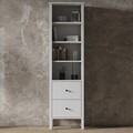 Corp biblioteca, Cordelia, FRN-10034, 80x180x35 cm, PAL, Maro/Alb