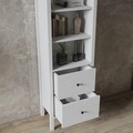 Corp biblioteca, Cordelia, FRN-10034, 80x180x35 cm, PAL, Maro/Alb