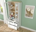 Corp biblioteca, Cordelia, FRN-20069, 83x194x35 cm, PAL, Maro/Alb
