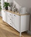 Consola, Cordelia, FRN-20009, 200x82x44 cm, PAL, Maro/Alb