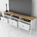 Comoda TV, Cordelia, FRN-10003, 150x57x35 cm, PAL, Maro/Alb