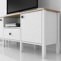 Comoda TV, Cordelia, FRN-10057, 150x60x35 cm, PAL, Maro/Alb