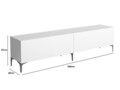 Comoda TV, Cordelia, FRN-12003, 200x47x40 cm, PAL, Alb