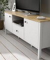 Comoda TV, Cordelia, FRN-20057, 150x58x35 cm, PAL, Maro/Alb