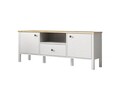 Comoda TV, Cordelia, FRN-20057, 150x58x35 cm, PAL, Maro/Alb
