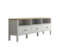 Comoda TV, Cordelia, FRN-20055, 160x58x35 cm, PAL, Maro/Alb