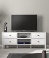 Comoda TV, Cordelia, FRN-20002, 160x62x35 cm, PAL, Maro/Alb
