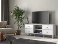 Comoda TV, Cordelia, FRN-20002, 160x62x35 cm, PAL, Maro/Alb