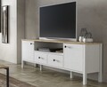 Comoda TV, Cordelia, FRN-20056, 180x58x35 cm, PAL, Maro/Alb