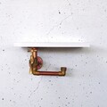 Raft de perete, Evila Originals, Cop057, 30x14x15 cm, Lemn, Alb