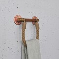 Raft de perete, Evila Originals, Cop058, 16x18x4 cm, Metal, Nuc / Rose Gold