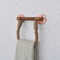 Raft de perete, Evila Originals, Cop058, 16x18x4 cm, Metal, Nuc / Rose Gold
