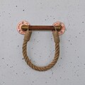 Raft de perete, Evila Originals, Cop058, 16x18x4 cm, Metal, Nuc / Rose Gold