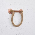 Raft de perete, Evila Originals, Cop058, 16x18x4 cm, Metal, Nuc / Rose Gold