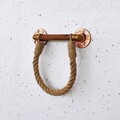 Raft de perete, Evila Originals, Cop058, 16x18x4 cm, Metal, Nuc / Rose Gold