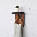 Raft de perete, Evila Originals, Cop059, 16x11x25 cm, Lemn, Maro