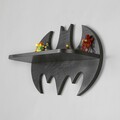 Raft de perete, Evila Originals, Raf285, 47x25x7 cm, Placaj, Negru