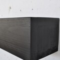 Raft de perete, Evila Originals, Raf286, 13x60x11 cm, Lemn masiv, Negru