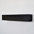 Raft de perete, Evila Originals, Raf286, 13x60x11 cm, Lemn masiv, Negru